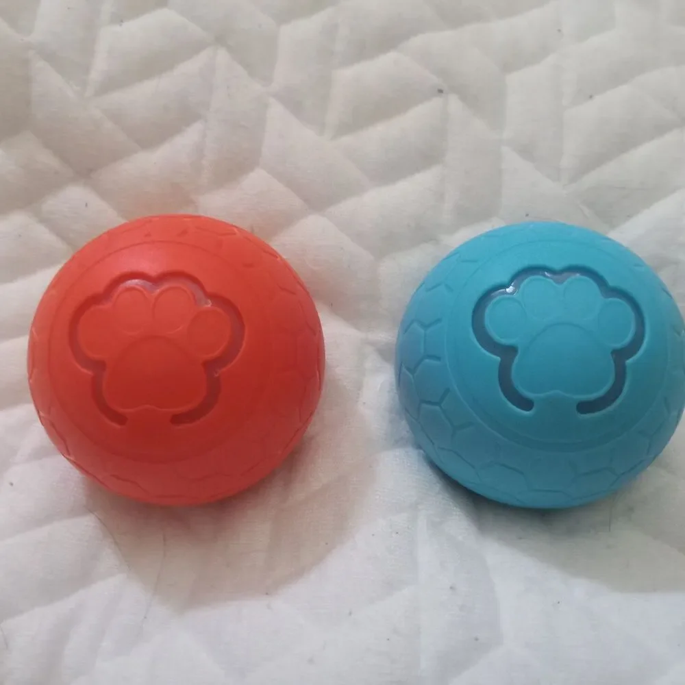 2 Pcs Dog or Cat Toy Balls, Self Rolling Auto Bouncing Rotating Sphere with Paw